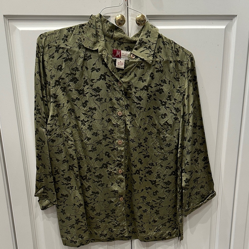 Floral Button-Up Blouse